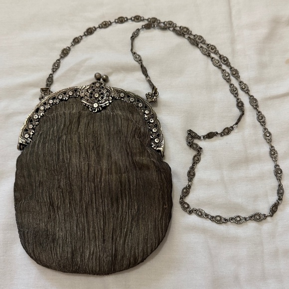 Vintage Christiana 100% Pure Silk Handbag Evening Bag ~ Classic Evening Formal - Picture 1 of 12